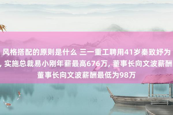 风格搭配的原则是什么 三一重工聘用41岁秦致妤为董事会书记, 实施总裁易小刚年薪最高676万, 董事长向文波薪酬最低为98万