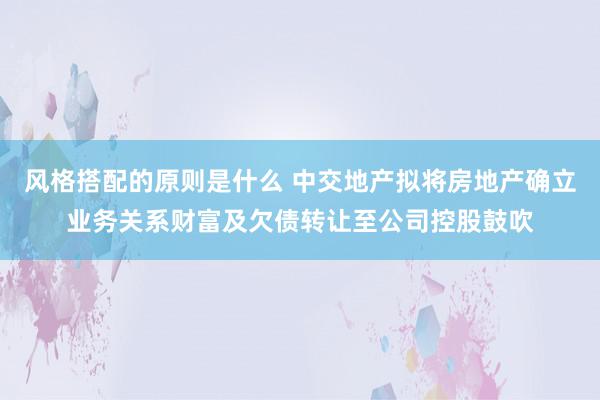 风格搭配的原则是什么 中交地产拟将房地产确立业务关系财富及欠债转让至公司控股鼓吹